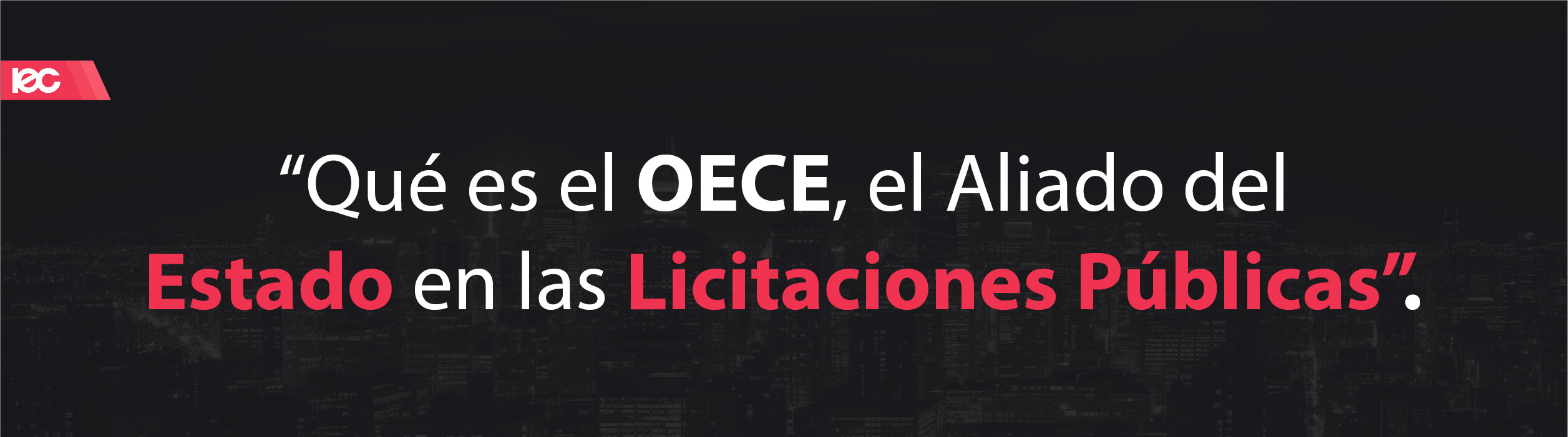 OECE - Organismo Especializado para las Contrataciones Públicas Eficientes
